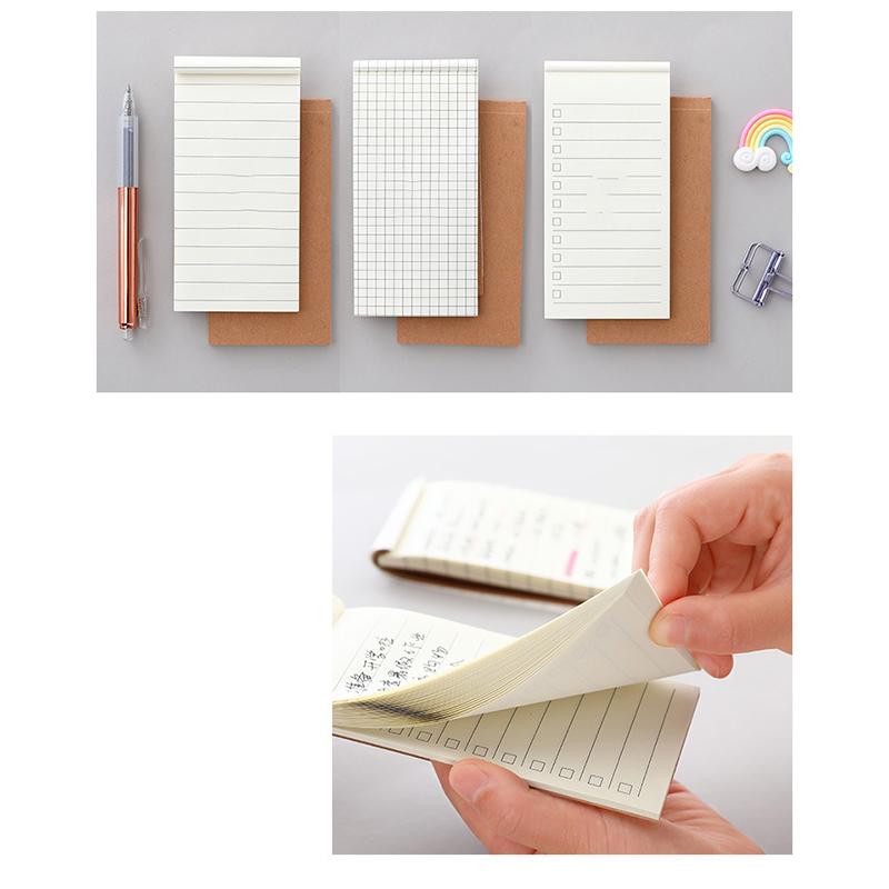 4 Typy Kraftový Papír Zápisník Plánovací Papír Prázdný Zápisník Přenosný A Odtrhávací Zápisník Ins Blok na Poznámky Seznam Úkolů Plánovač Zápisník