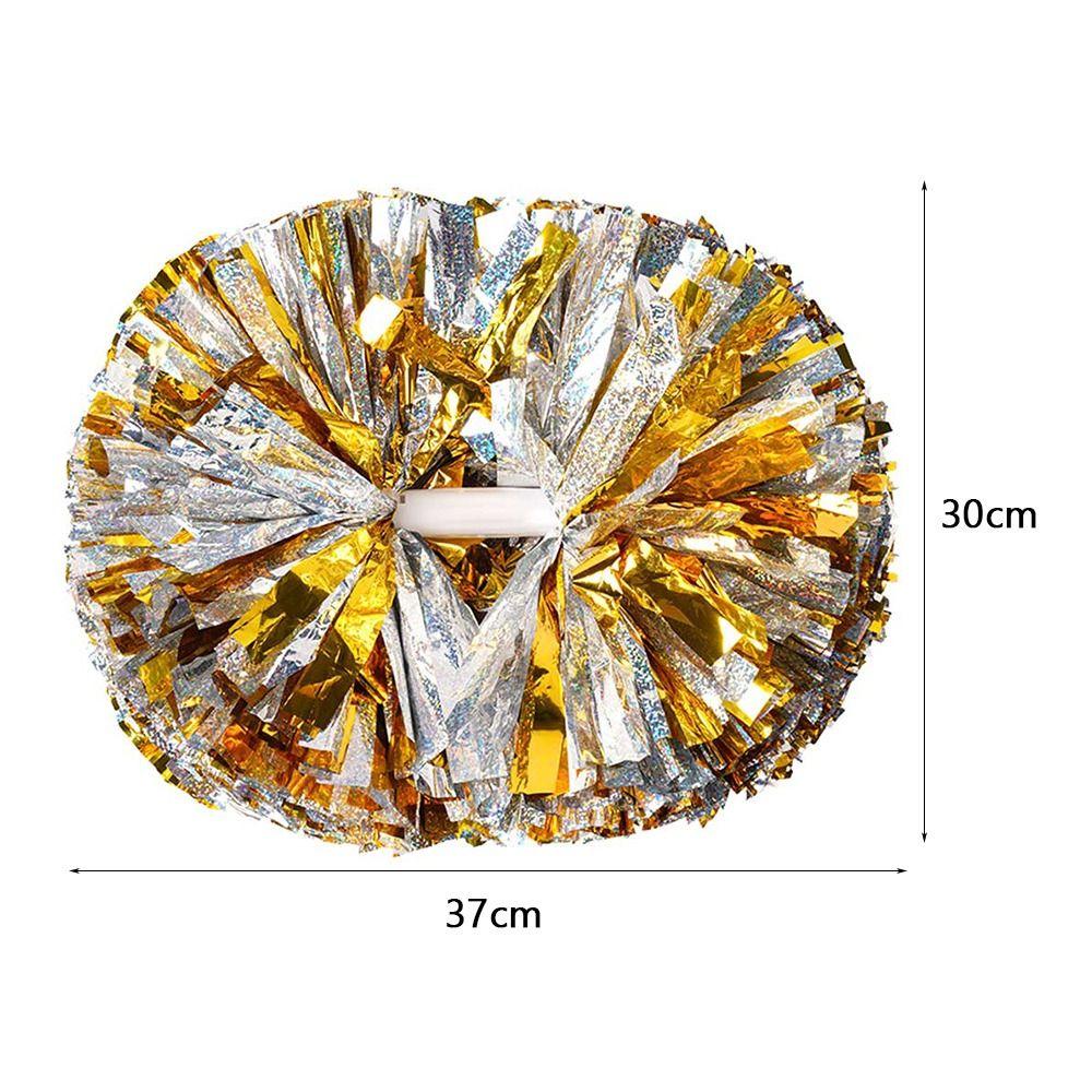 Multicolors Cheerleader Pom Poms 30cm*37cm Cheerleading Ball  Cheerleading Events