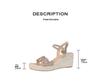 Women's Cross-Border Wedge Sandals - High Heel, Thick Platform, Casual Outdoor, Hemp Braid Fisherman Style