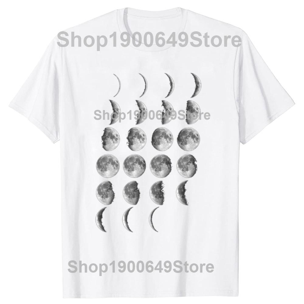 Funny Science Teacher Moon Phases Scientist Graphic Tshirt Men Fashion Casual Tshirt 100 Cotton Loose Oversized T Shirt Summer