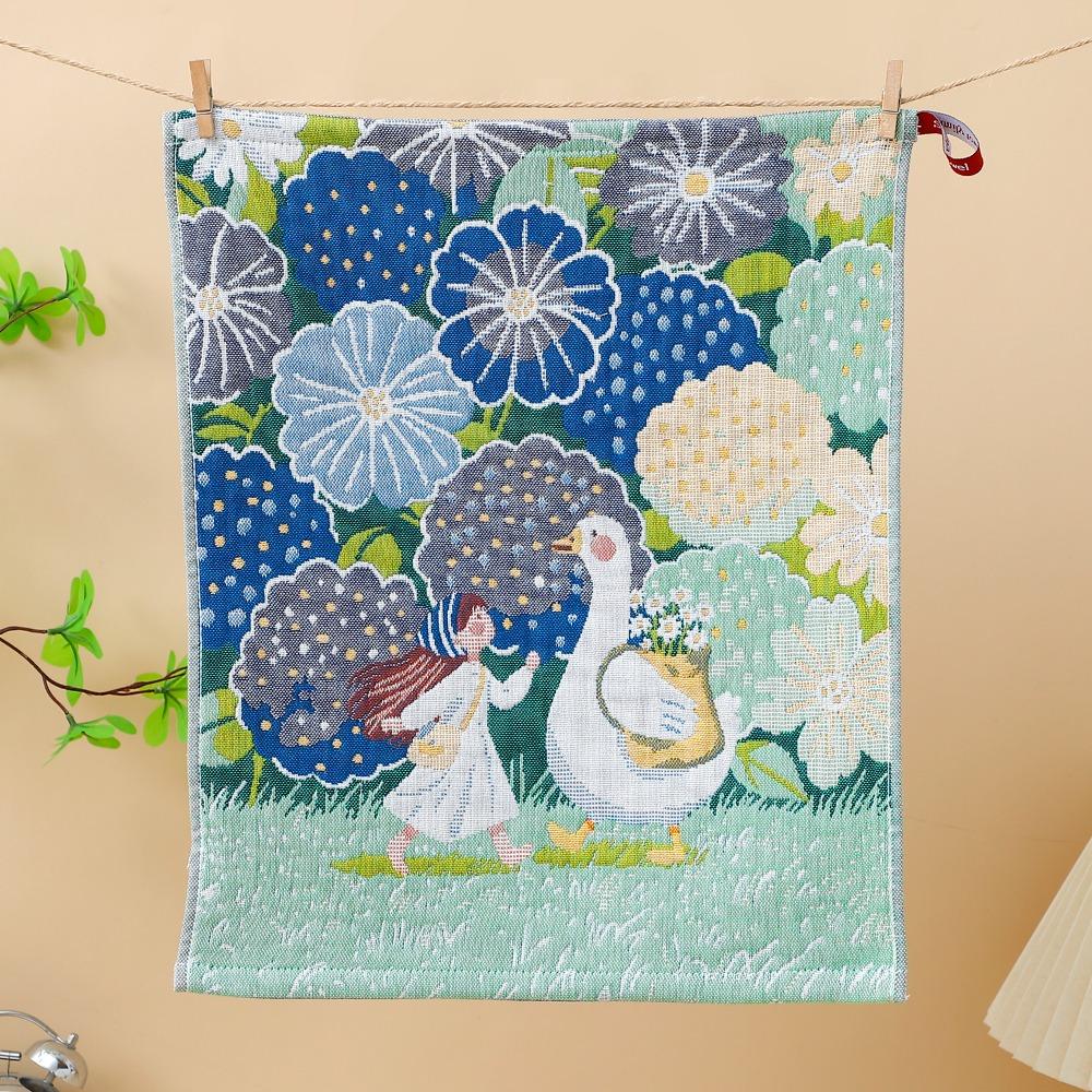 4 Layer Cotton Gauze Large Hand Towel Cartoon Tea Towel Kindergarten Children 1