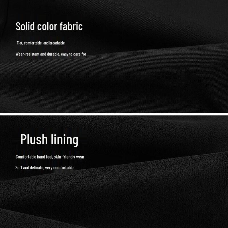 HLA Men's Light Business Casual Plush Warm Trousers