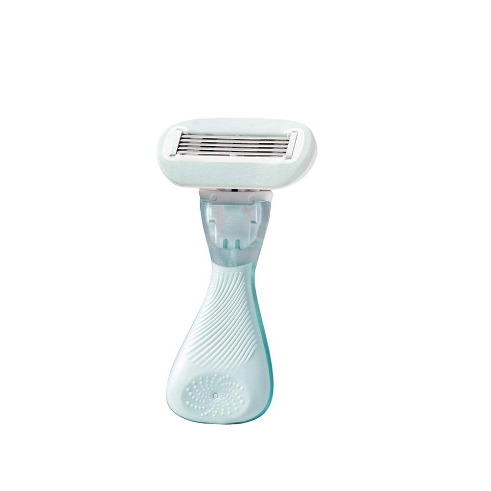 Manual Lady Shaver 5-Blades Epilator Durable Women Razor Private Body