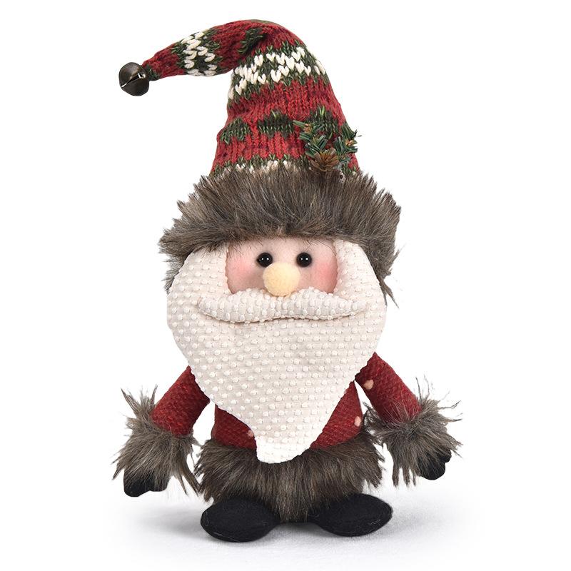 Новые Рождественские Украшения - Дед Мороз, Снеговик, Лось, Креативное Украшение, Сидячая Поза, Кукла, Рождественский Подарок Elderly 01