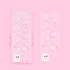 Korean Stickers Wholesale Original Transparent Bubble Ins Style Cute Hand Account with Card Stickers