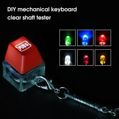 Testador de interruptor ergonômico útil leve alívio de estresse teclado boné chaveiro