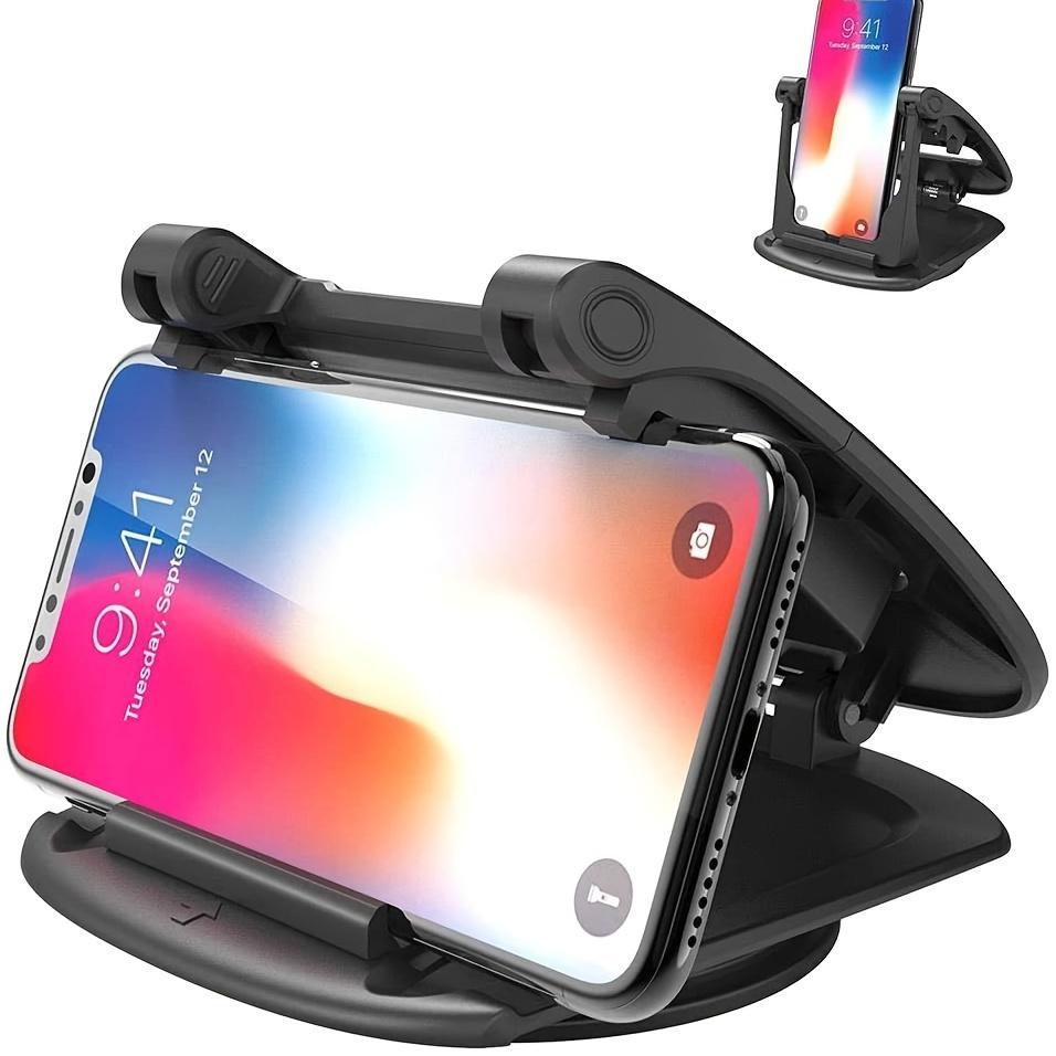 Car Cell Phone Holder Upgraded 360° Rotatable - Dashboard Mount with Horizontal & Vertical Viewing