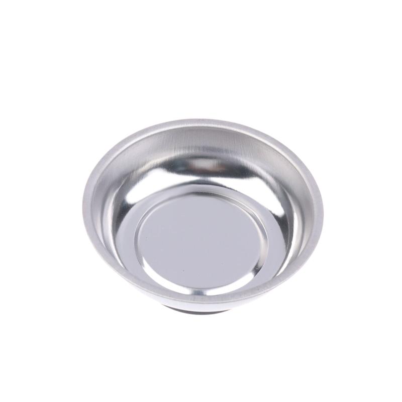 Circular Magnetic Parts Bowl 3"/4"/6" Magnetic Tray Screw Storage Tray Stainless Steel Tools Tray For Auto Suction Pad Tools