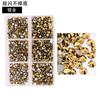 6-Grid Nail Art Diamond Box Ss6-Ss20 Large-Capacity Flat-Bottomed Rhinestone Set Diy Nail Jewelry Sticker Drill 1560 Pcs