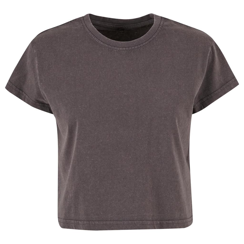 Build Your Brand Womens/Ladies Vintage Cropped T-Shirt