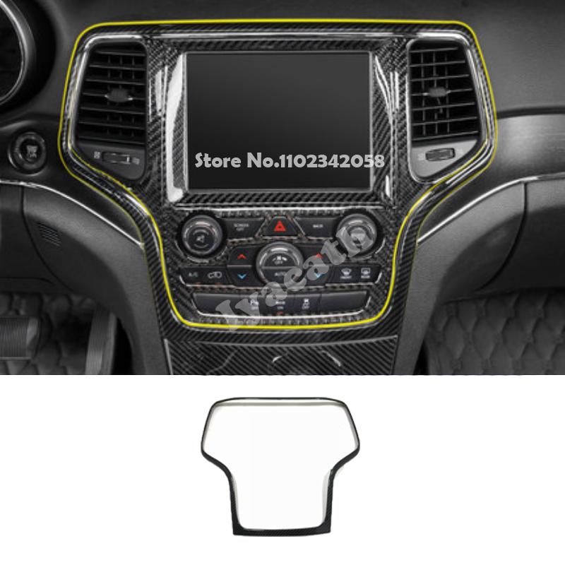 For Jeep Grand Cherokee WK2 2014- ABS carbonfiber Car door handle Window Lift Button gear box steering wheel AC vent cover
