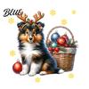Versatile PVC Surface Stickers Christmas Cute Puppy Wall Stickers Waterproof Decals Peel And Stick Animal Removable Window Clings Art Decor for Home