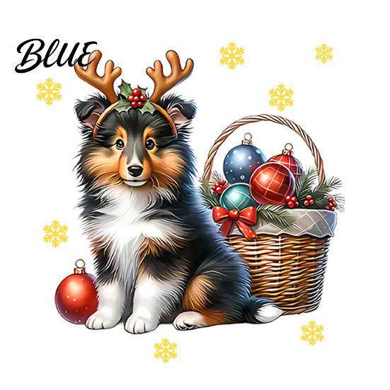 Versatile PVC Surface Stickers Christmas Cute Puppy Wall Stickers Waterproof Decals Peel And Stick Animal Removable Window Clings Art Decor for Home