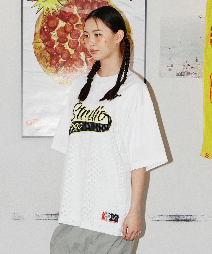 1993STUDIO [Lg Twins] Mesh Jersey T-Shirt_White