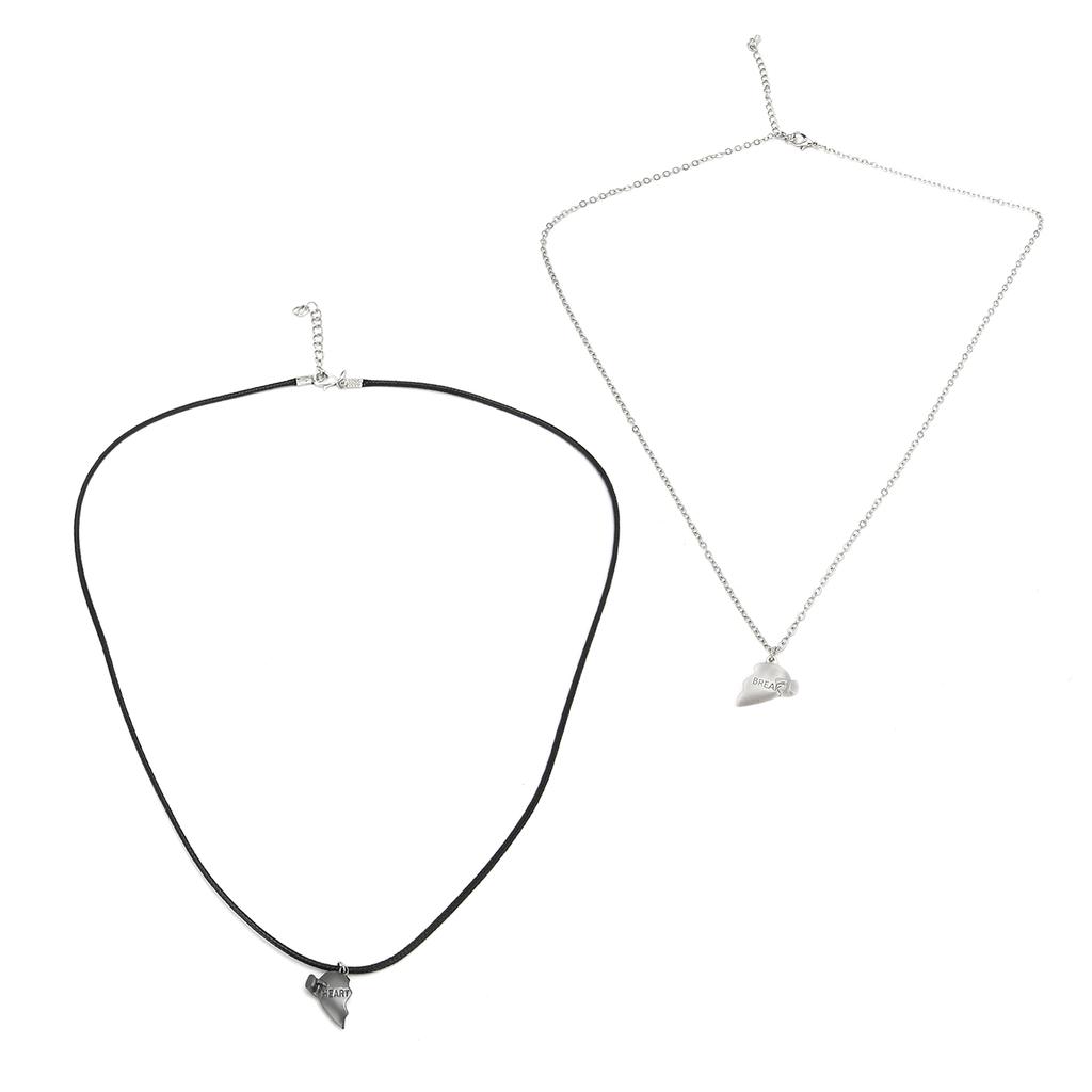 Couple Love Pendant Necklaces Magnetic Matching Necklace Heart Couples Jewelry for Women Men