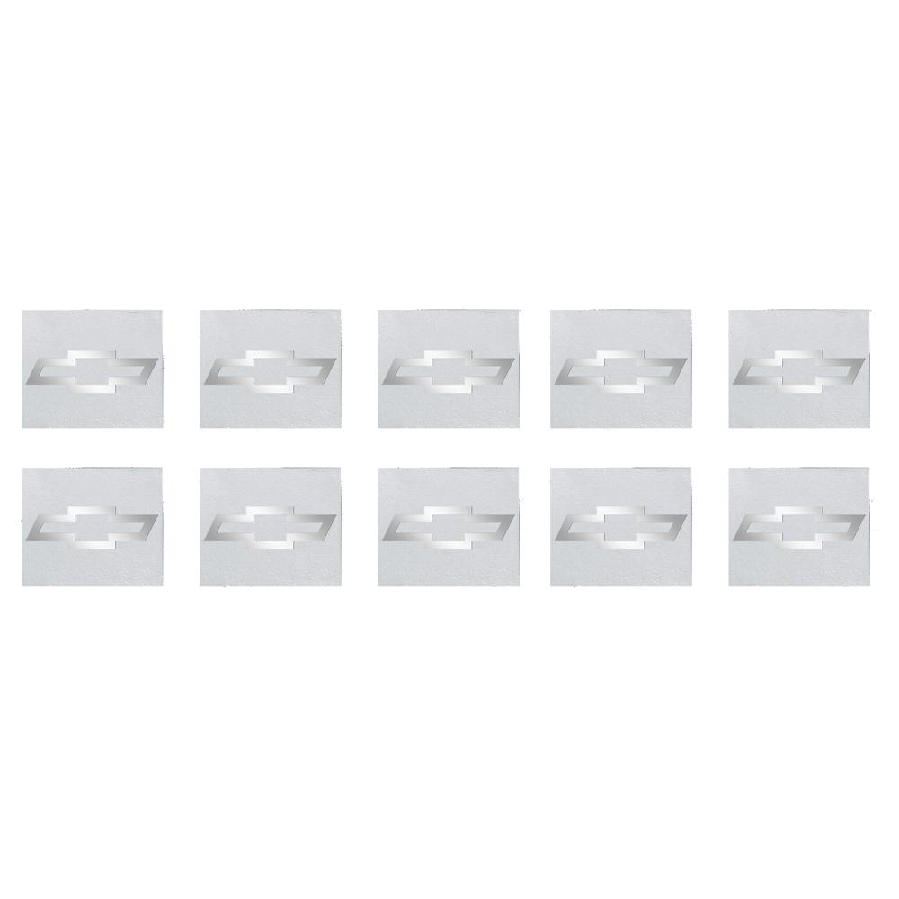 NQL3 5/10/20Pcs Car Styling Nickel Emblem Car Interior Stickers Accessories For Chevrolet Cruze Captiva Sonic Spark Malibu XL Orlando