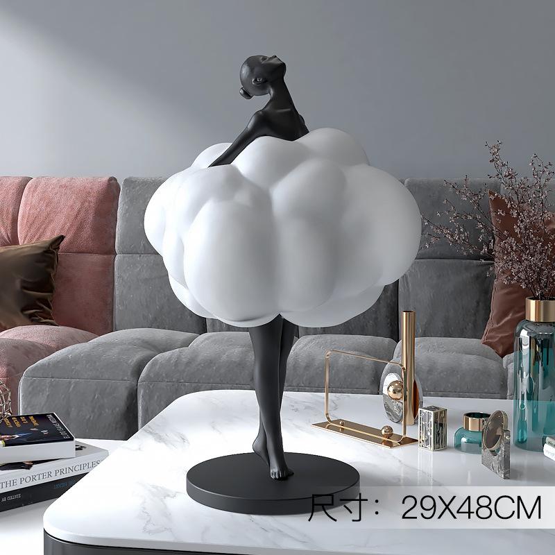 

BEPAN Creative people living room decor Porch TV cabinet Office desktop home accessories Birthday gifts 48x29cm