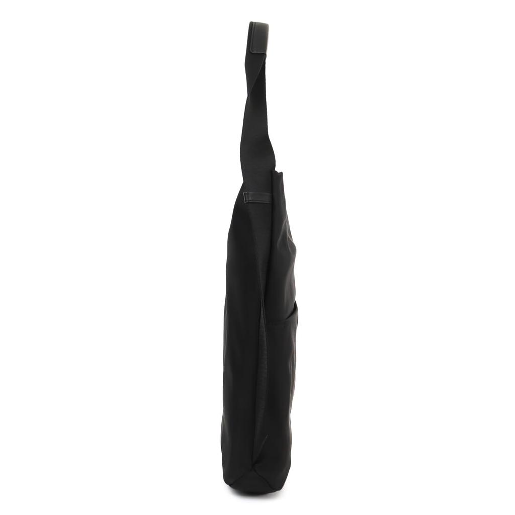 Lacuo Minimal Nylon Gray One-Shoulder Bag, (Q)