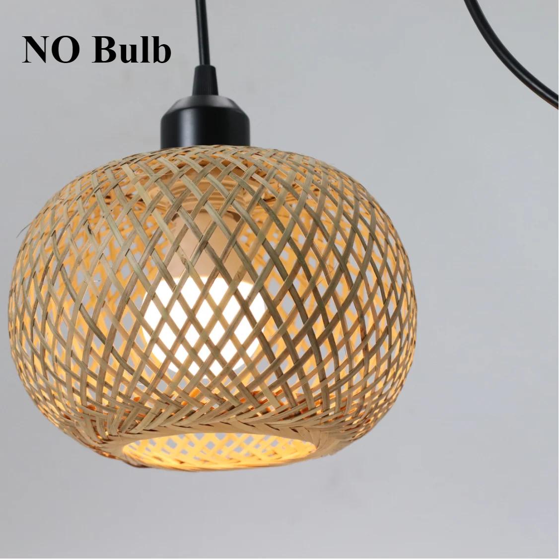 

Современные люстры из бамбука в китайском стиле, ручная работа, плетение из бамбука, пасторальный винтажный декор для ресторана, спальни, гостиной