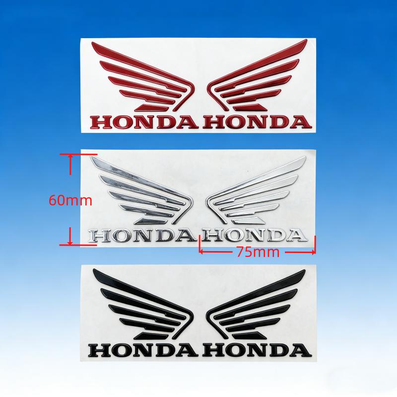 OBTLU1 Motorcycle Sticker Wing Tank 3D Logo For HONDA Hornet NT1100 CBR CB Shadow PCX VFR XADV ADV Forza All HONDA Moto Accessories wlfx8