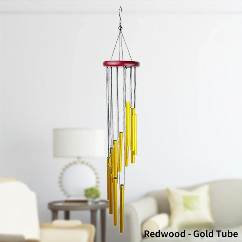 3 Type Outdoor Metal Wind Chimes 18 Inch Yard Garden Tubes Bell Copper Antique Chime Wall Hanging Home Decor Wooden