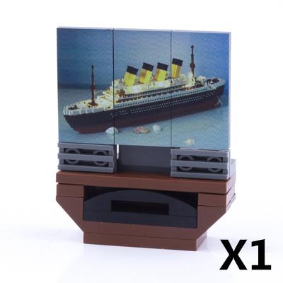 DIY City Decoration Home Building Block Accessories Bed TV Sofa Refrigerator Dining Table Sweeper Phone Brick Gift Toy Kids J078