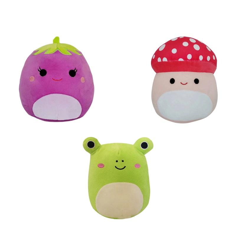 Süße weiche Obst-Stofftiere Erdbeere Ananas Aubergine Plüschpuppen für Kinder 30cm