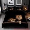 Tk Lion Cartoon, Three-Piece Set Of Home Textile Bedding 3D Digital Printing Quilt Cover Customization