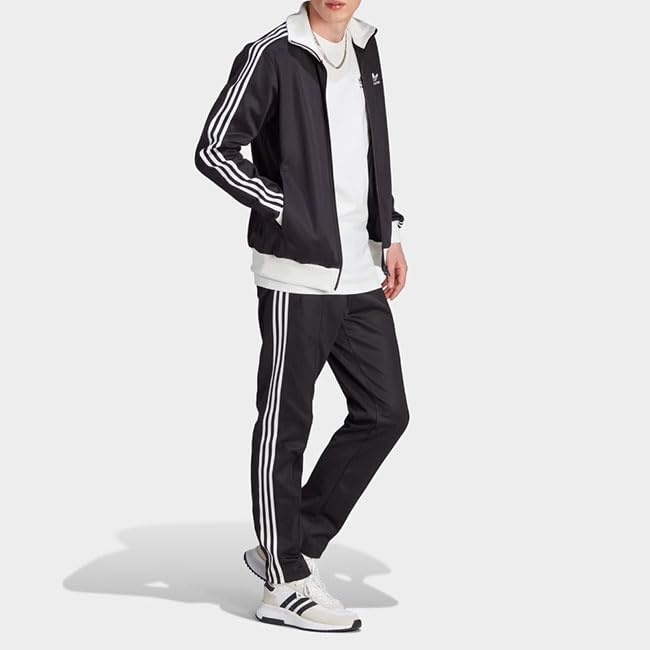 adidas Originals Beckenbauer Track Top Jersey II5763 Black White Men's [3XL-Black/White(II5763)]