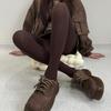 Fashionable Jacquard Knitted Stockings Breathable Thermal Leggings Basic Pantyhose  Autumn Winter
