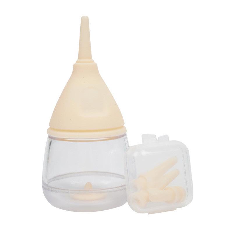 

Бутылочка для кормления молоком и лекарствами для щенков и котят Bottle & 3 Nipples жёлтый