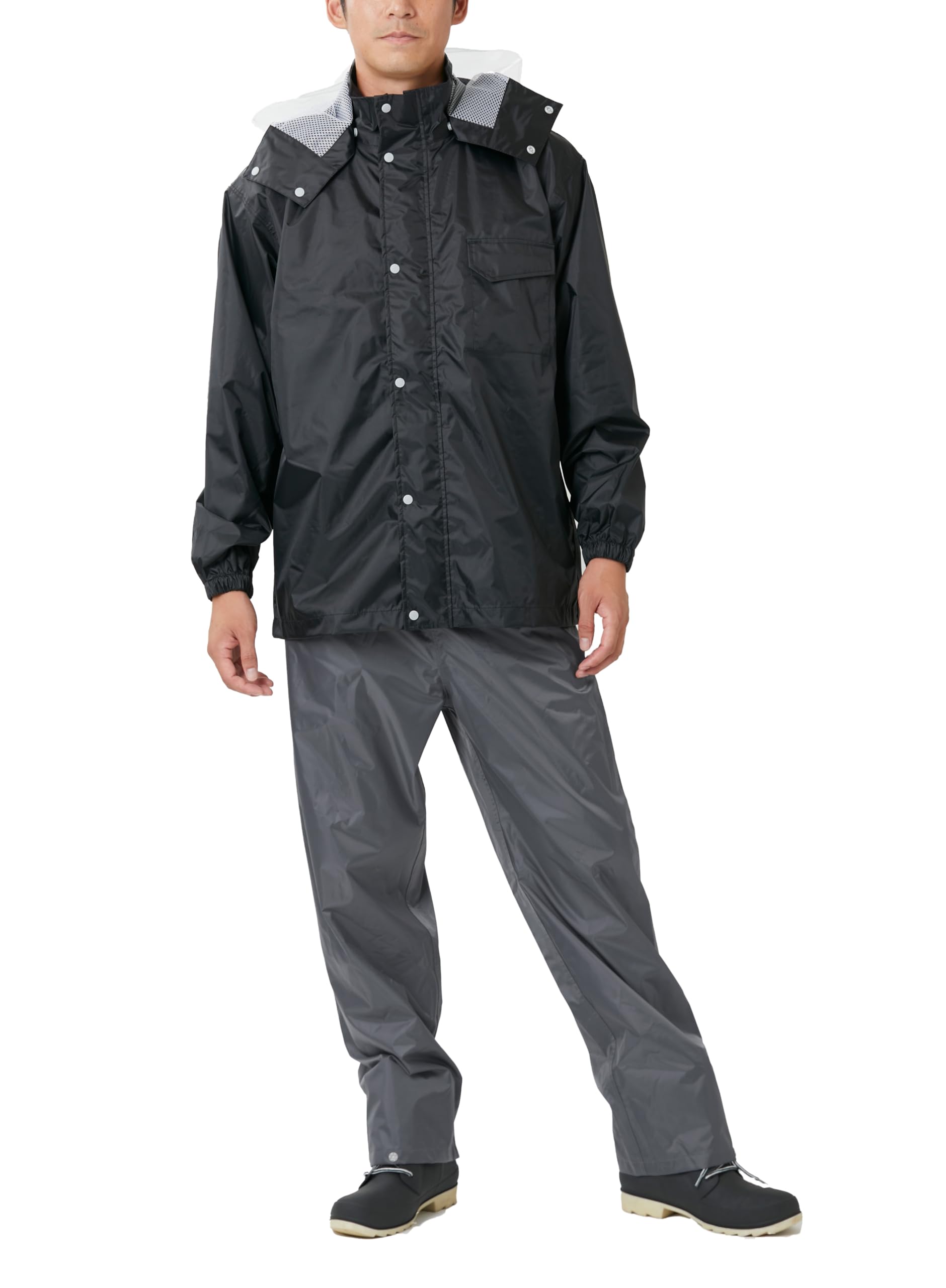 

Дождевик Верх и Низ Полная Подкладка Defend LL [Зимняя Вишня] Комплект, Водонепроницаемый, Сетчатый, Дождевой костюм, Мужской, Черный, чёрный