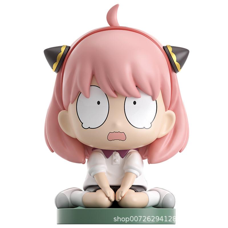 Yiqi Spy x Family Sit-Sit Series Anya Figure - Cute Desktop Ornament