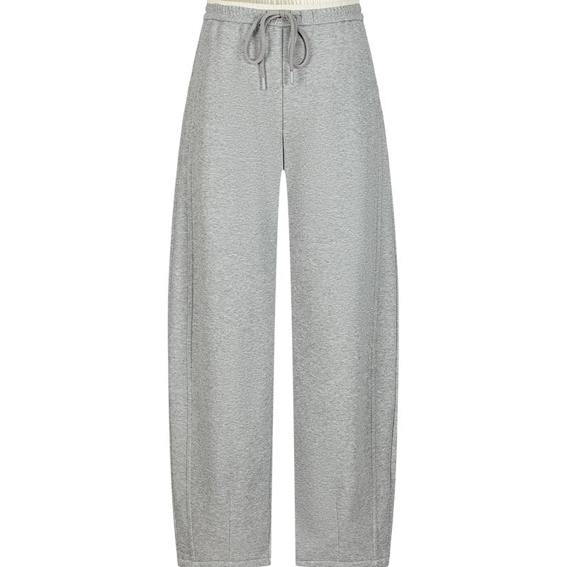 JUZI Annakou Women's Color-Block Plush Curved Trousers