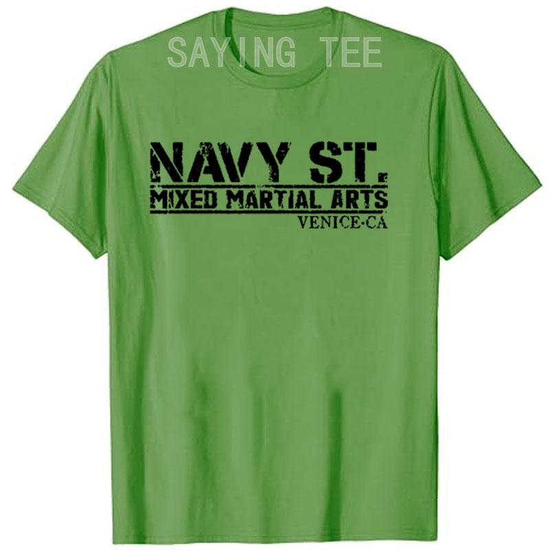 Navy Street Kingdom MMA Mixed Martial Arts Gift T-Shirt Letters Printed Saying Tee Tops Graphic Outfit Cool Short Sleeve Blouses