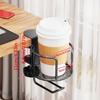 Support de table métallique pratique pour tasses et porte-sacs pour bouteilles d'eau, écouteurs au bureau, chambre d'étudiant
