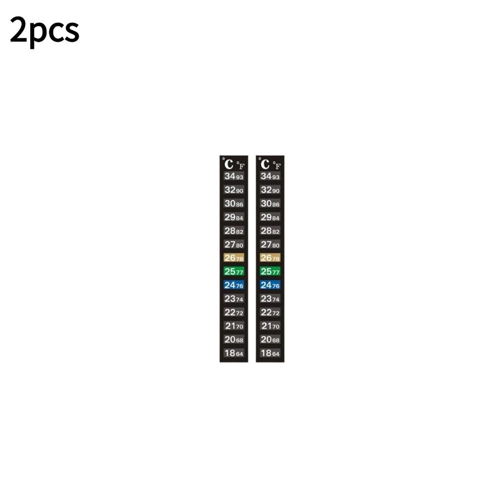 Digital Aquarium Home Stick-on Thermometer Fish Tank Strip Dual Scale C/F Discolor Temperature Measurement Sticker Tools