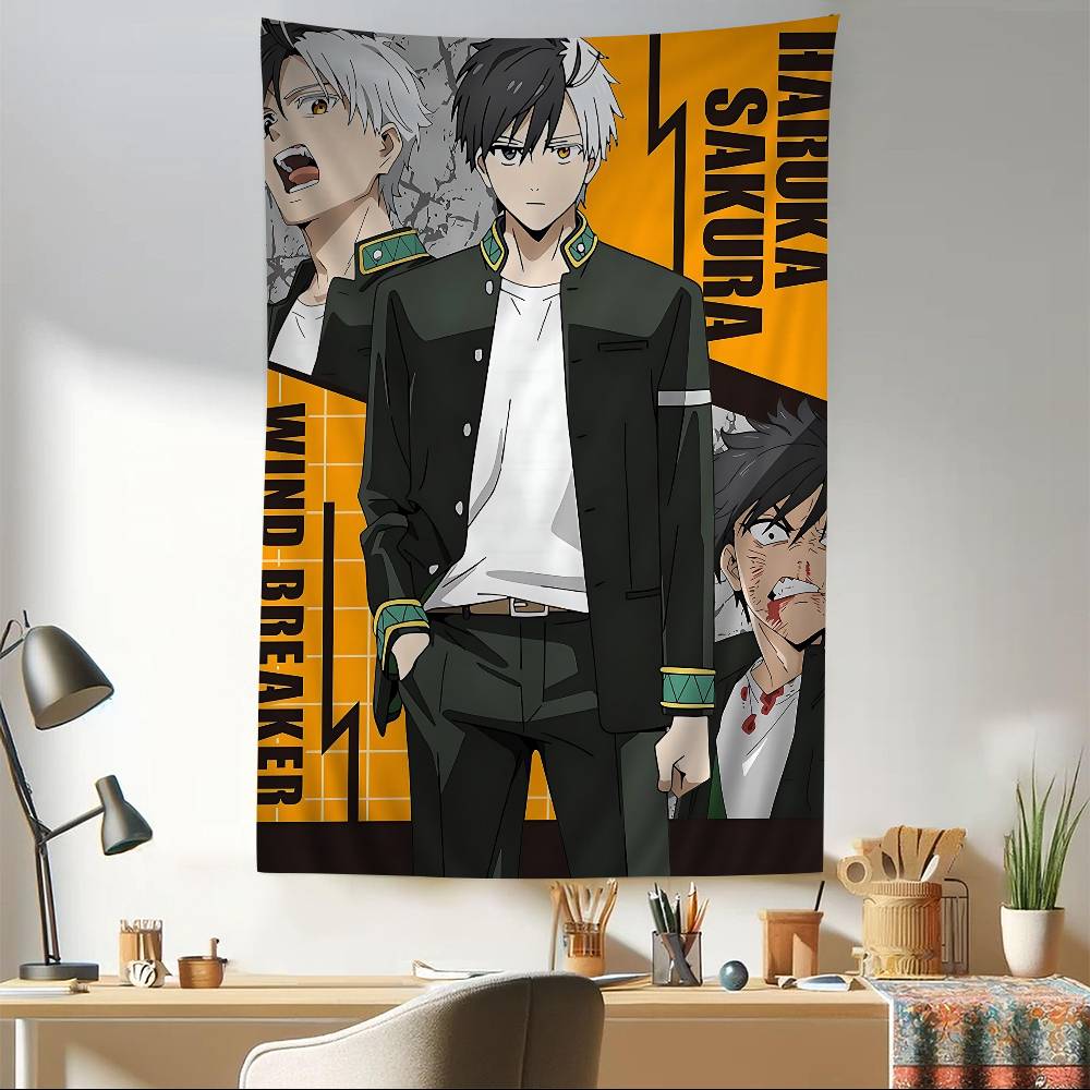 WIND BREAKER Anime Hippie Wall Hanging Tapestries For Living Room Home Dorm Decor Art Home Decor