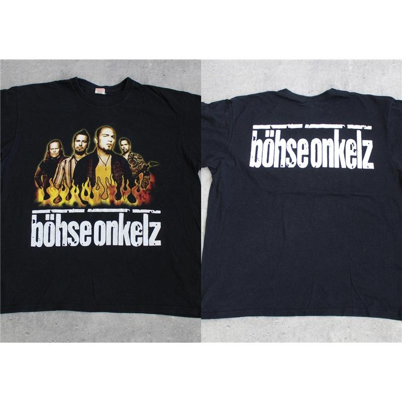 

Vintage 90s Bohse Onkelz Rock Metal Band T-shirt Men Women Oversized Hip Hop Y2k Unisex Cotton High Street Harajuku Female Male Comfortable Clothing S помаранчевий