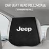 Car Headrest Pillow Cover Wear-Resistant Auto Accessories For Jeep Cherokee Wrangler JK Gladiator Compass Renegade Patriot AJW1