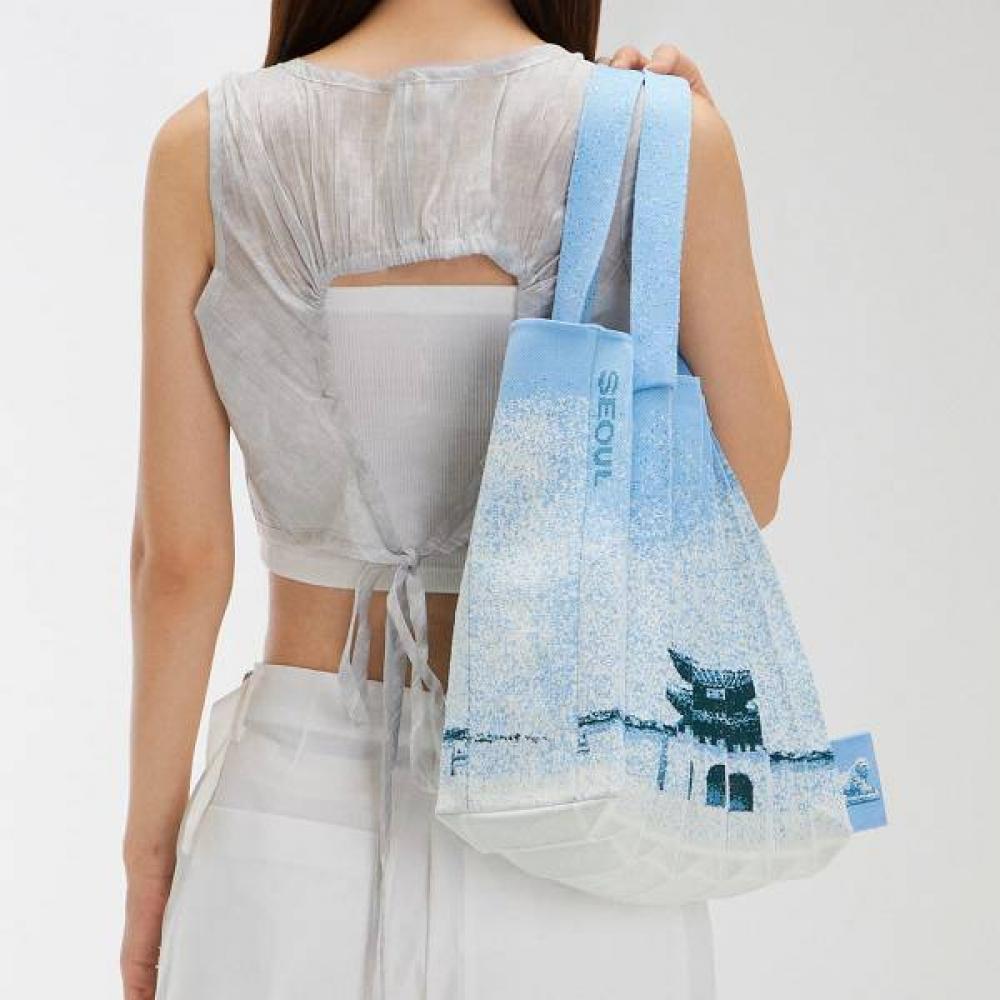 Pleatsmama Shopper Bag Seoul Edition Ocean Sky Two Way