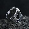 Fashion Vintage Steampunk Motorcycle Engine Skull Rings For Men 316L Stainless Steel Biker Hip Hop Jewelry Gifts