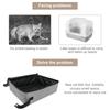 Portable Travel Cat Litter Box with Lid Collapsible Waterproof Covered Litter Box for Outdoor Travel Collapsible Portable Travel