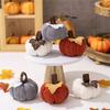 Pumpkin Hanging Decoration For Thanksgiving Fall Harvest Festival Tabletop Fireplace Mantel Door Porch Wall Durable Polyester Cloth
