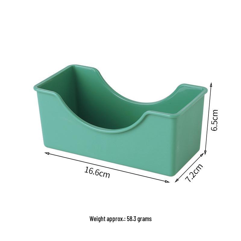 Pastellfarbenes Macaron-Tischgeschirr-Set: Plastikobst, Knochenplatten, Aufbewahrungsteller.