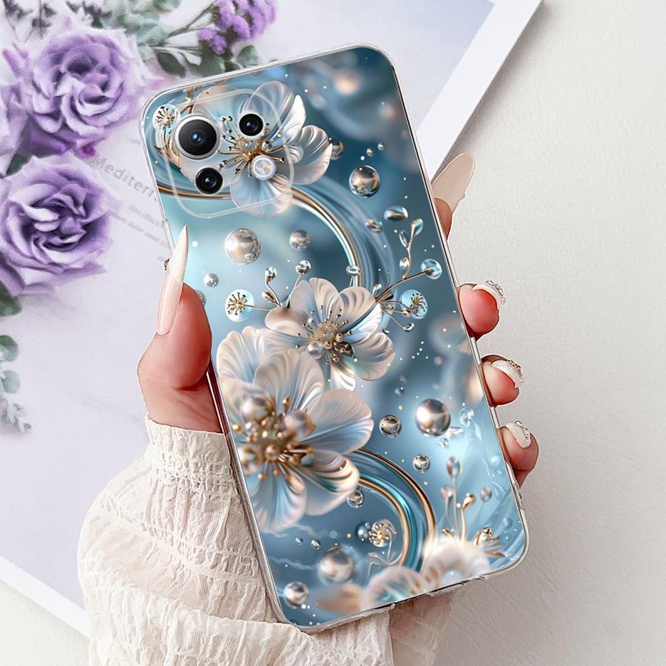 For Xiaomi Mi 11 Lite Case New Fashion Painted Cover Soft Silicone Phone Case For Xiaomi Mi 11 Lite 5G NE 11Lite MI11LIte Fundas