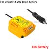 Portable Mini Car Battery Charger For Makita/Dewalt/Milwaukee18VLi-ion Battery Charger Cigarette Lighter Plug with LED Indicator