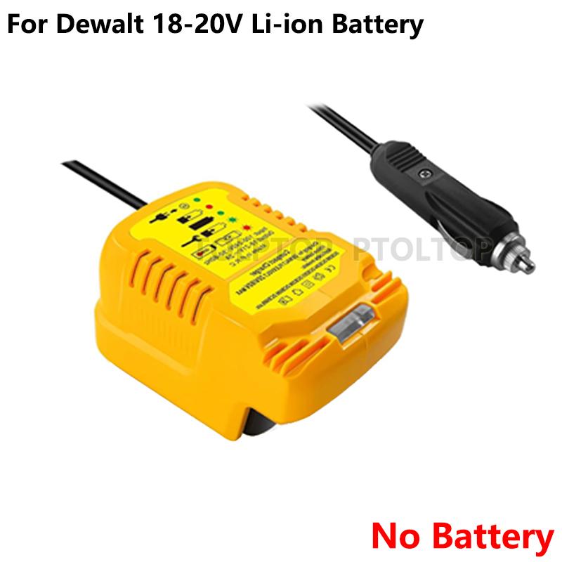 

Портативное мини-зарядное устройство для автомобильного аккумулятора Makita/Dewalt/Milwaukee18VLi-ion, зарядное устройство для прикуривателя со светодиодным индикатором