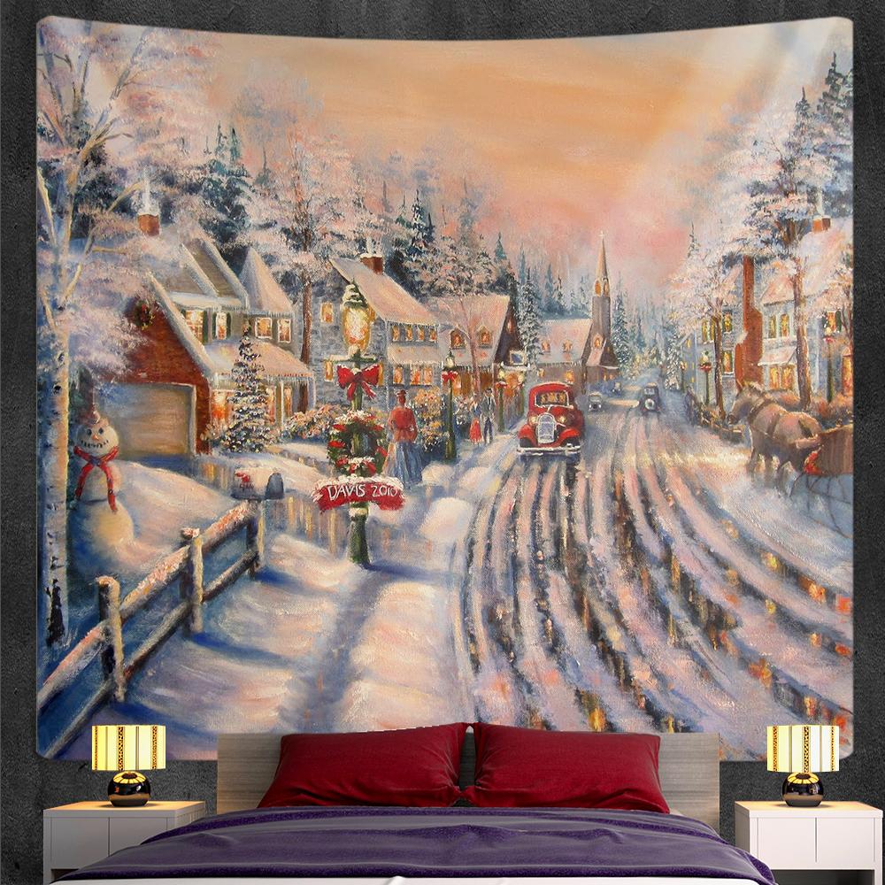 Home Art Decor Backdrop Christmas Tree Wall Tapestry Bohemian Living Room Mandala