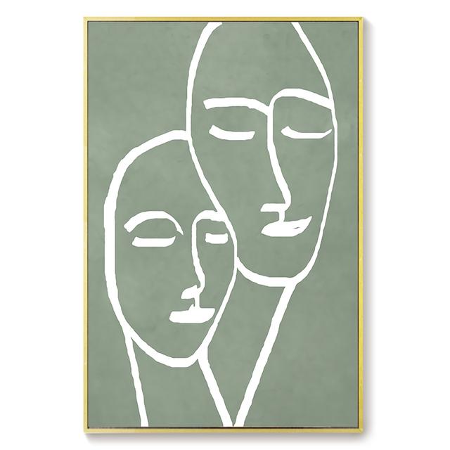 Abstract Line Drawing Pictures Home Decor Nordic Canvas Painting Wall Art Figure Love Posters and Print for Living Room Aisle